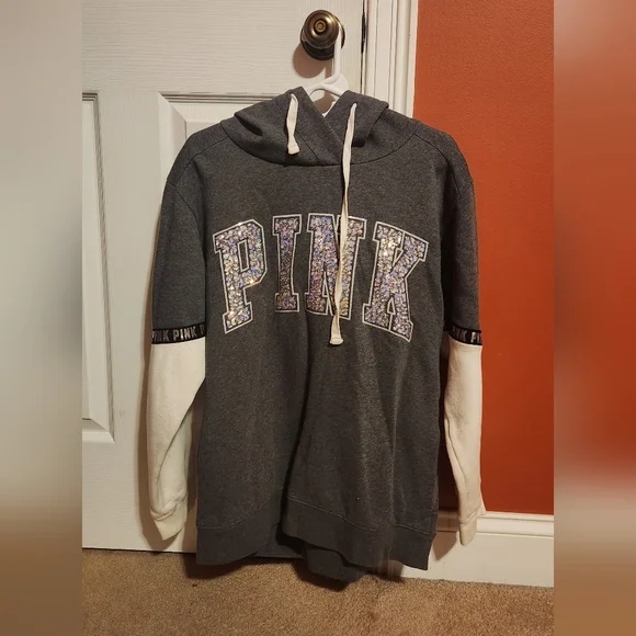 Bold PINK Sparkle Hoodie - Picture 1 of 3